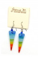 Triangle Glass Rainbow Earrings